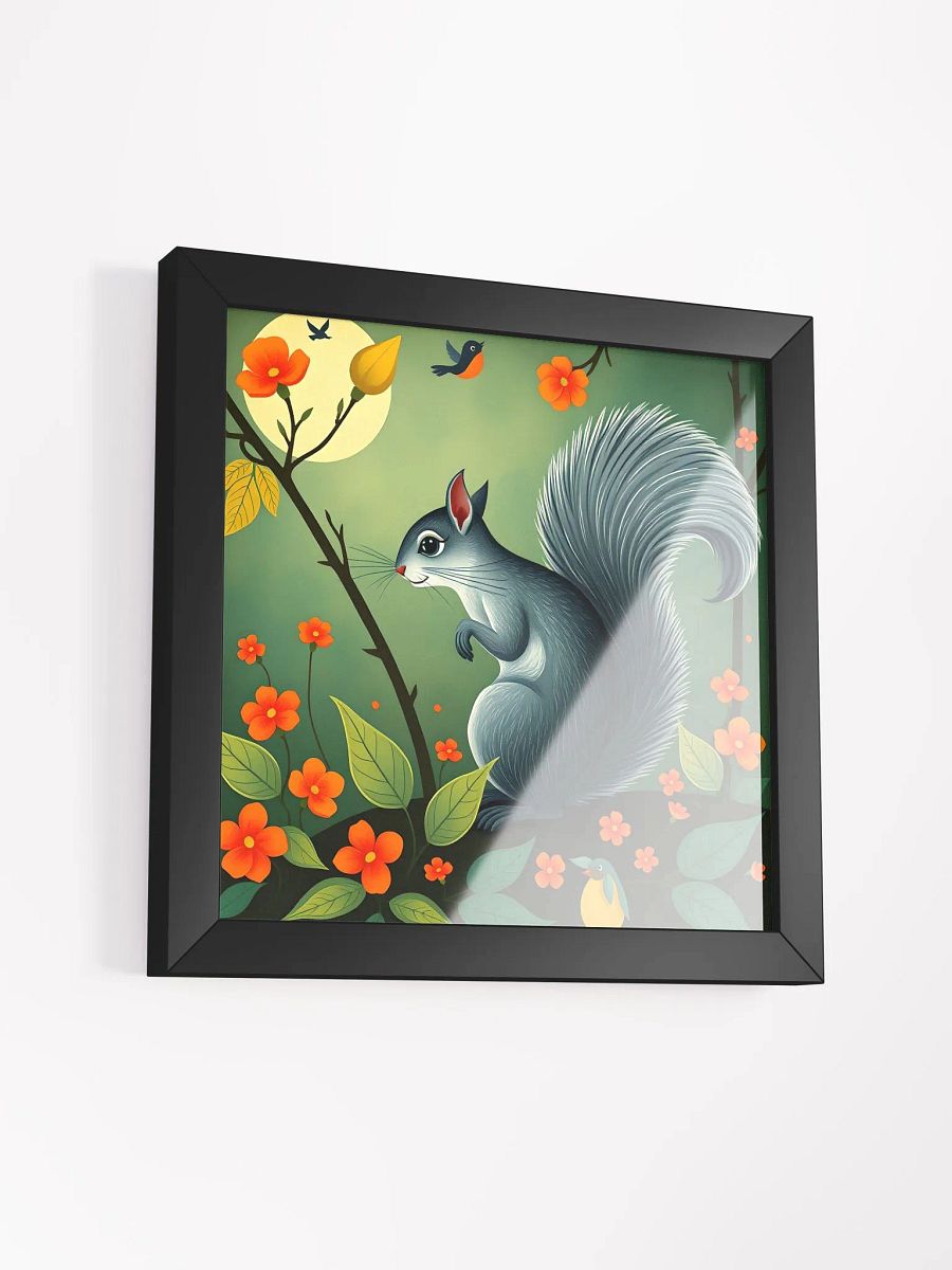 Art Nouveau Moonlit Squirrel Fantasy Framed Poster product image (14)