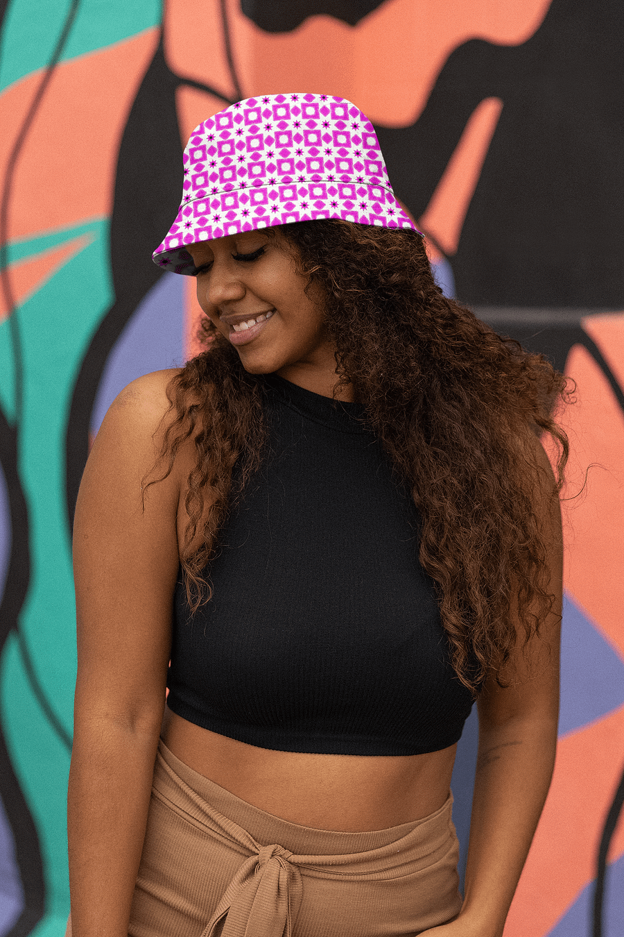 Abstract Bright Fun Design Unisex Bucket Hat product image (5)