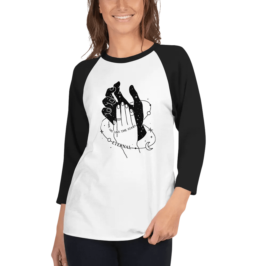 We Are Like The Stars Fine Jersey Raglan Tee product image (34)