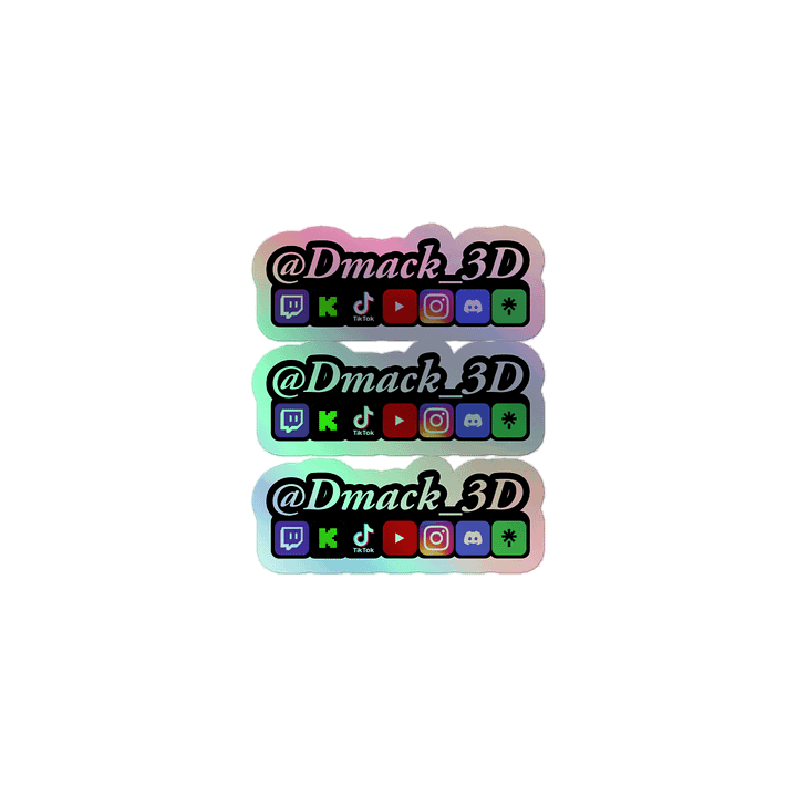 Sticker, Dmack3D, Holo product image (1)