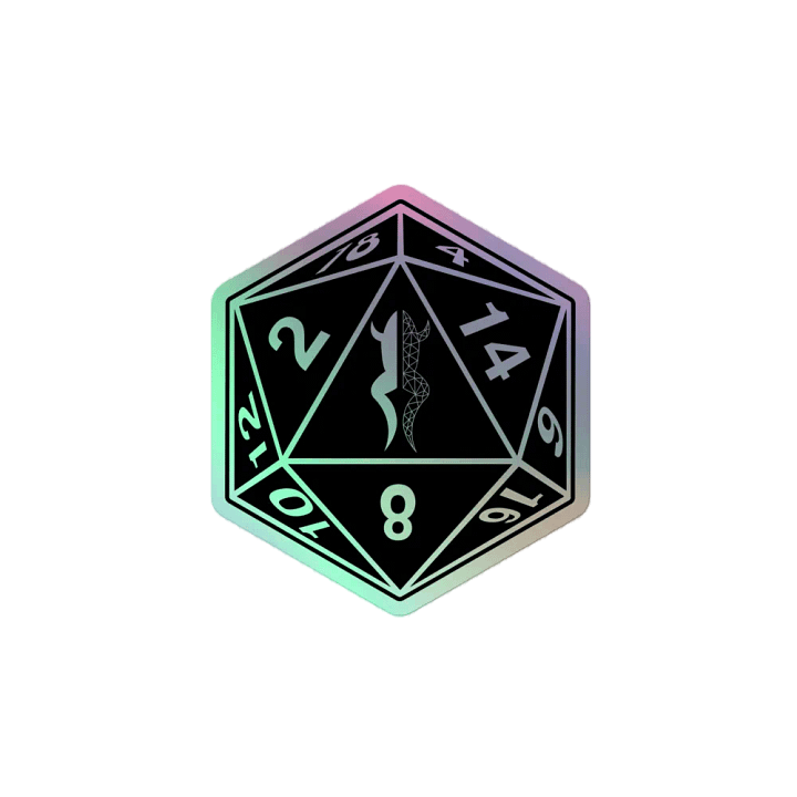 fancy ass croak d20 sticker product image (2)