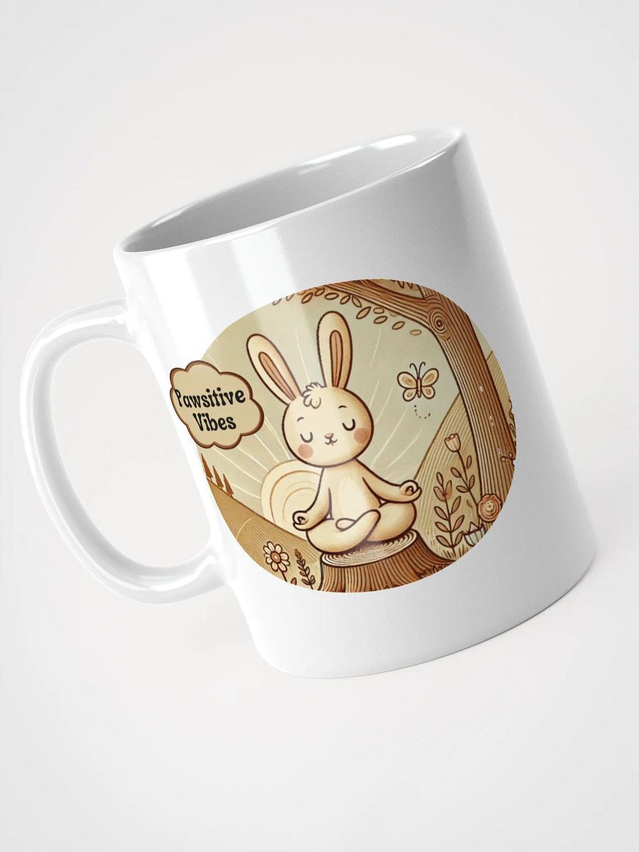 Pawsitive Vibes (White Glossy Mug) product image (3)