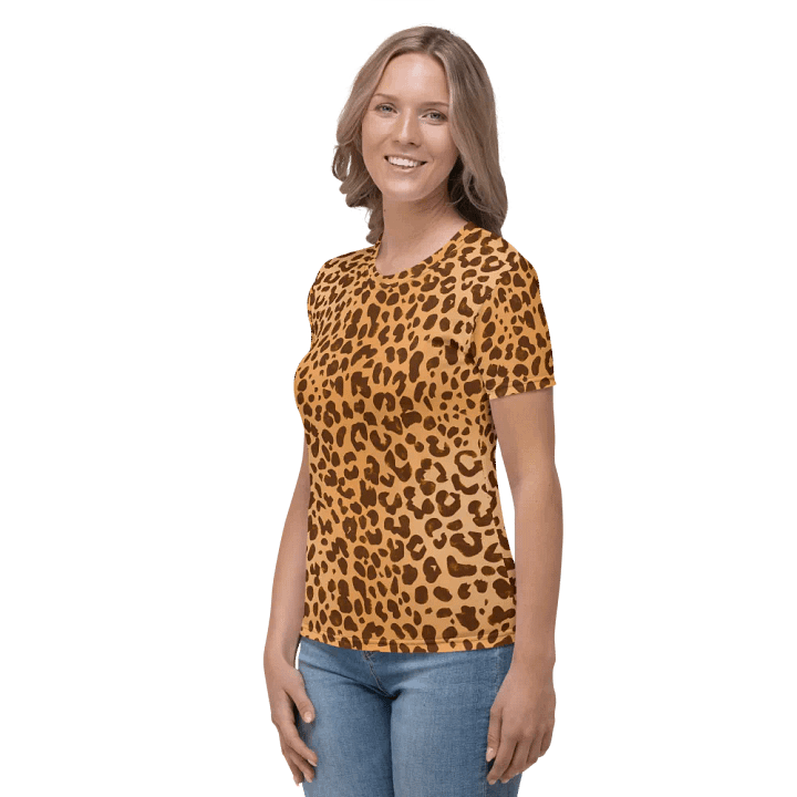 Brown Leopard Print Women's T-Shirt product image (2)