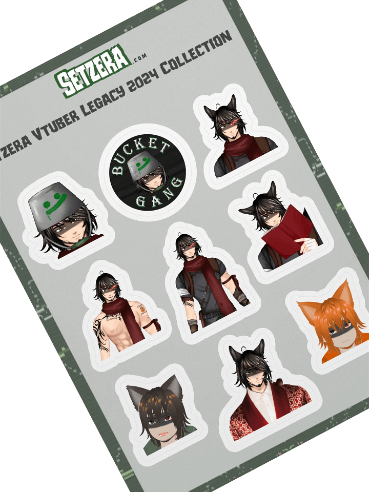 2024 VTuber Legacy Face Collection Sticker Pack product image (2)