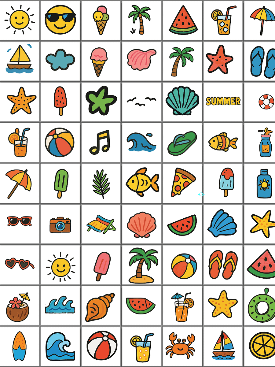 Summer Doodle Colorful for your Projects product image (3)