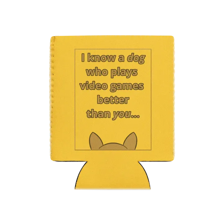Doopsters - I know a Dog Gamer - Can coozie product image (1)