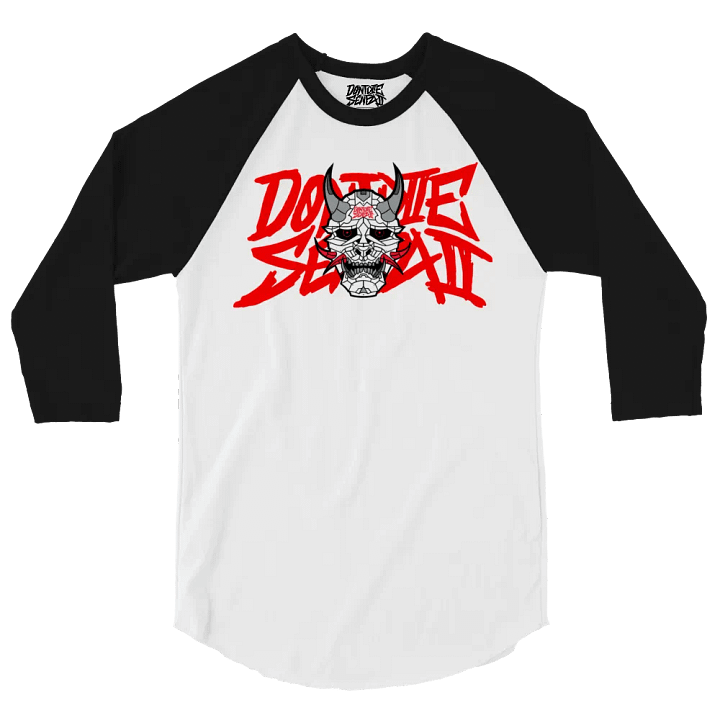 DontDieSenpai Double Logo Reverse Raglan Shirt product image (2)