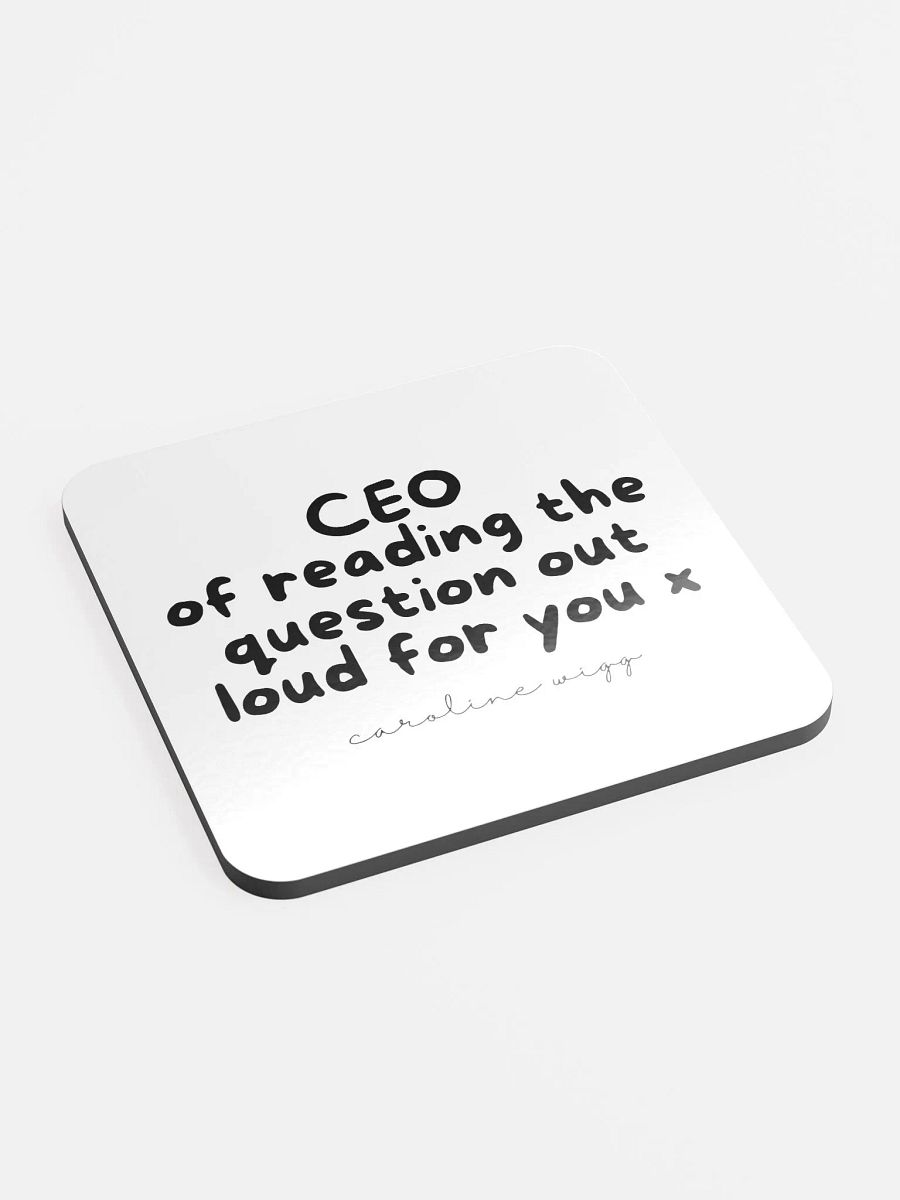 Reading The Question Aloud Coaster product image (2)