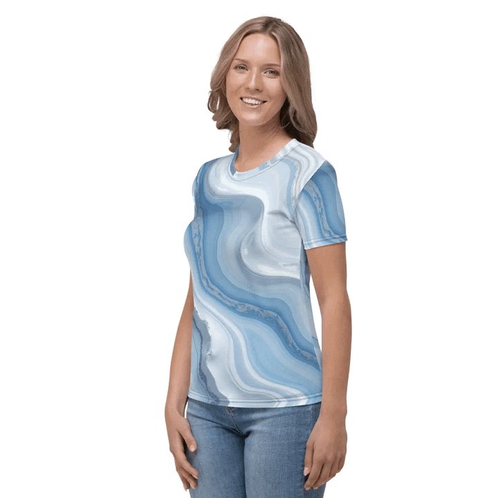Fluid Marble Women's Crew Neck Tee product image (2)
