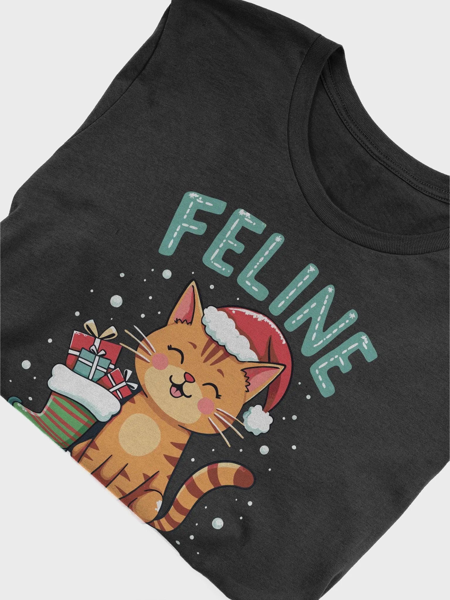 Feline Festive Santa Cat T-Shirt product image (33)