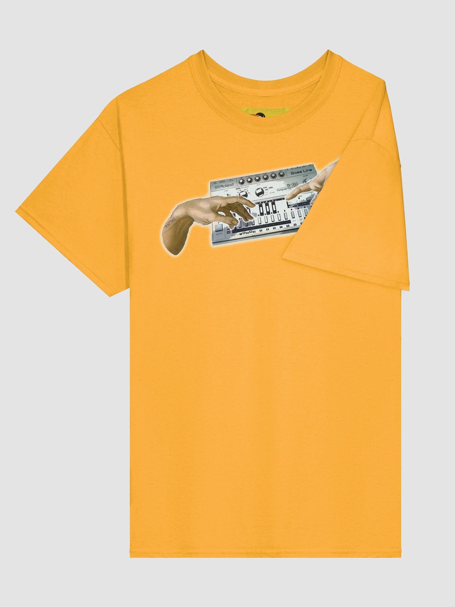 The creation of Roland TB303, classic synth Tribute by Frank Fonik, Techno EDM Unisex t-shirt product image (13)