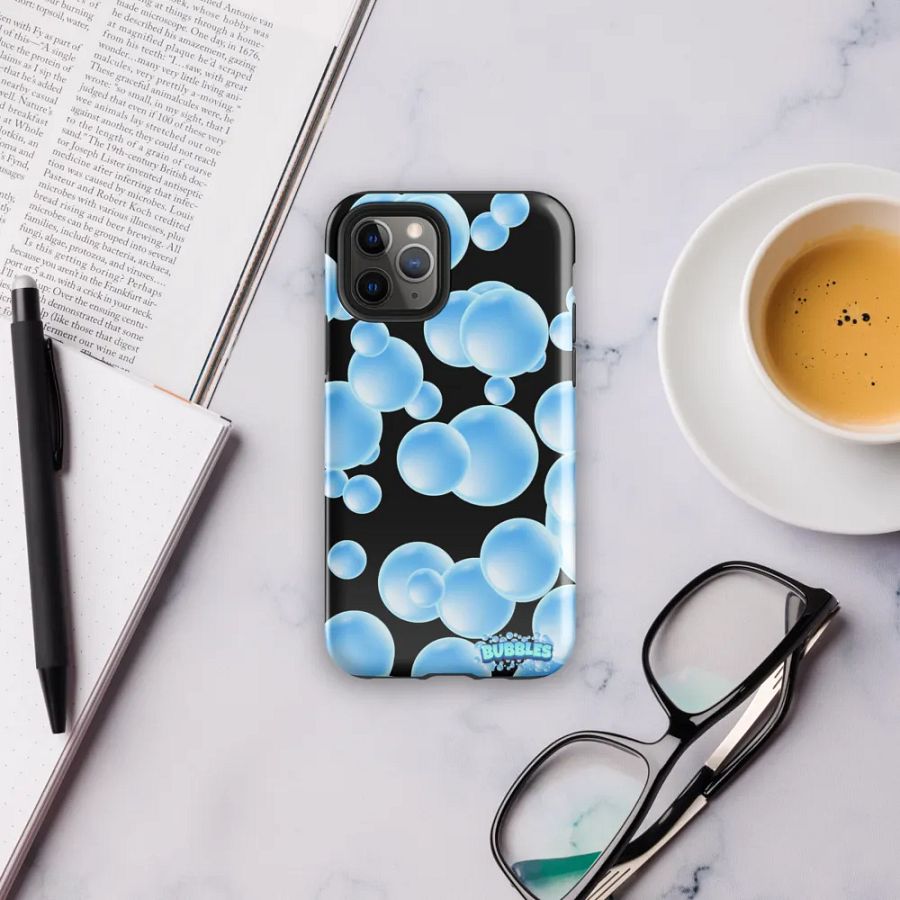 Bubble Burst iPhone® Tough Case (Black) product image (6)