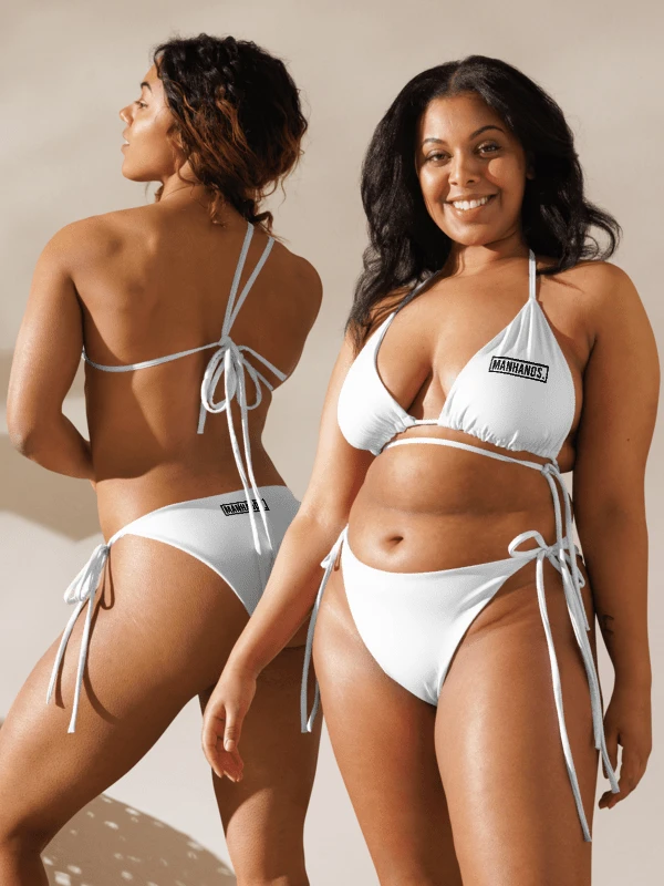 Two-Piece String Bikini by MANHANDS. (White) product image (11)