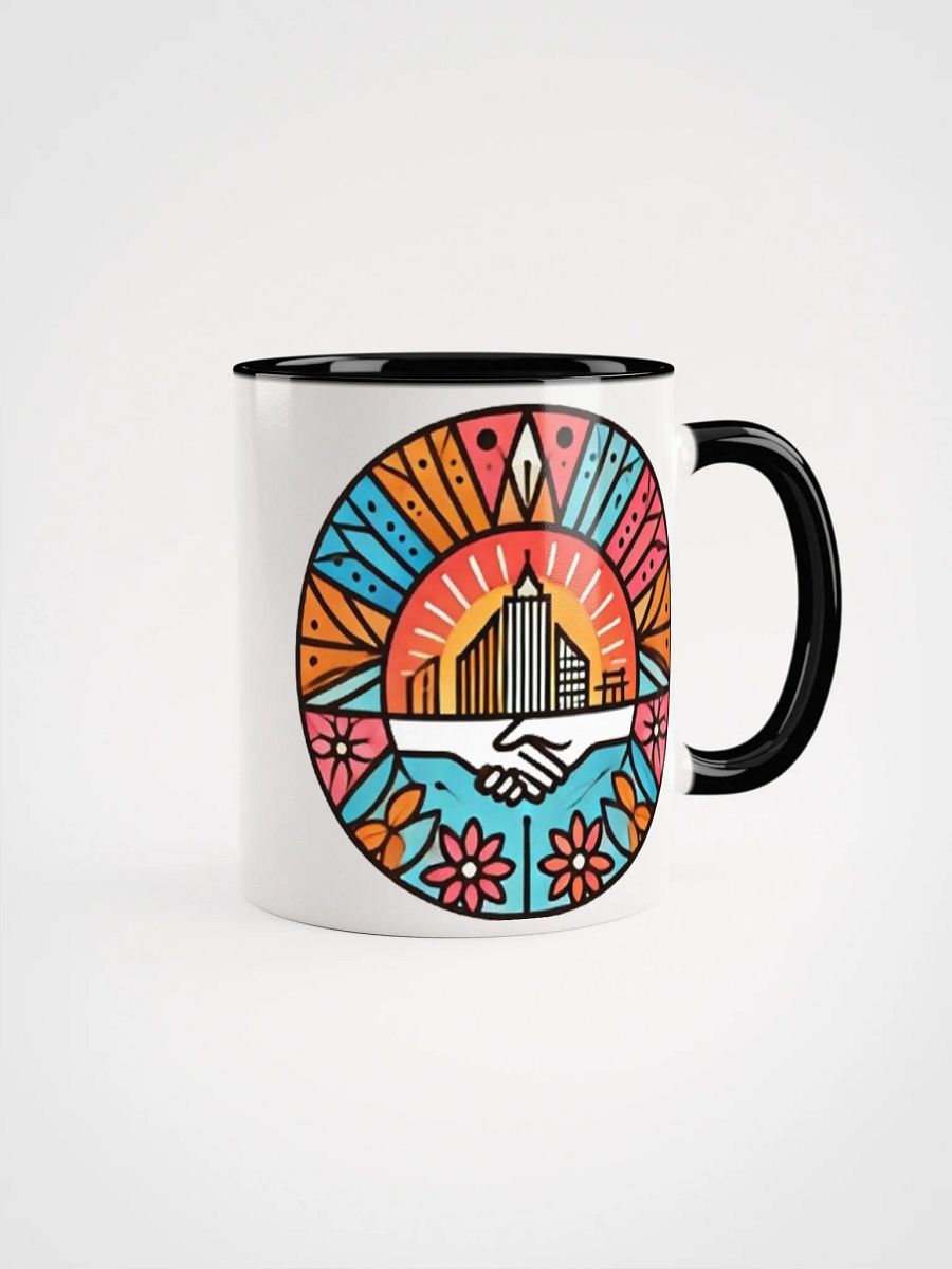 Cityscape Handshake Ceramic Mug product image (3)