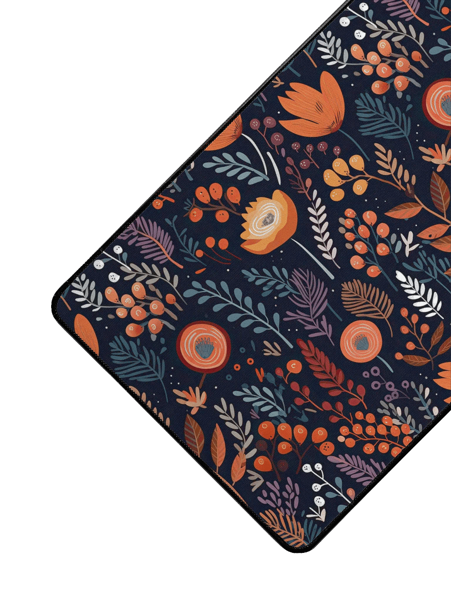 Dark Floral Pattern Desk Mat by Treasure Pie product image (3)