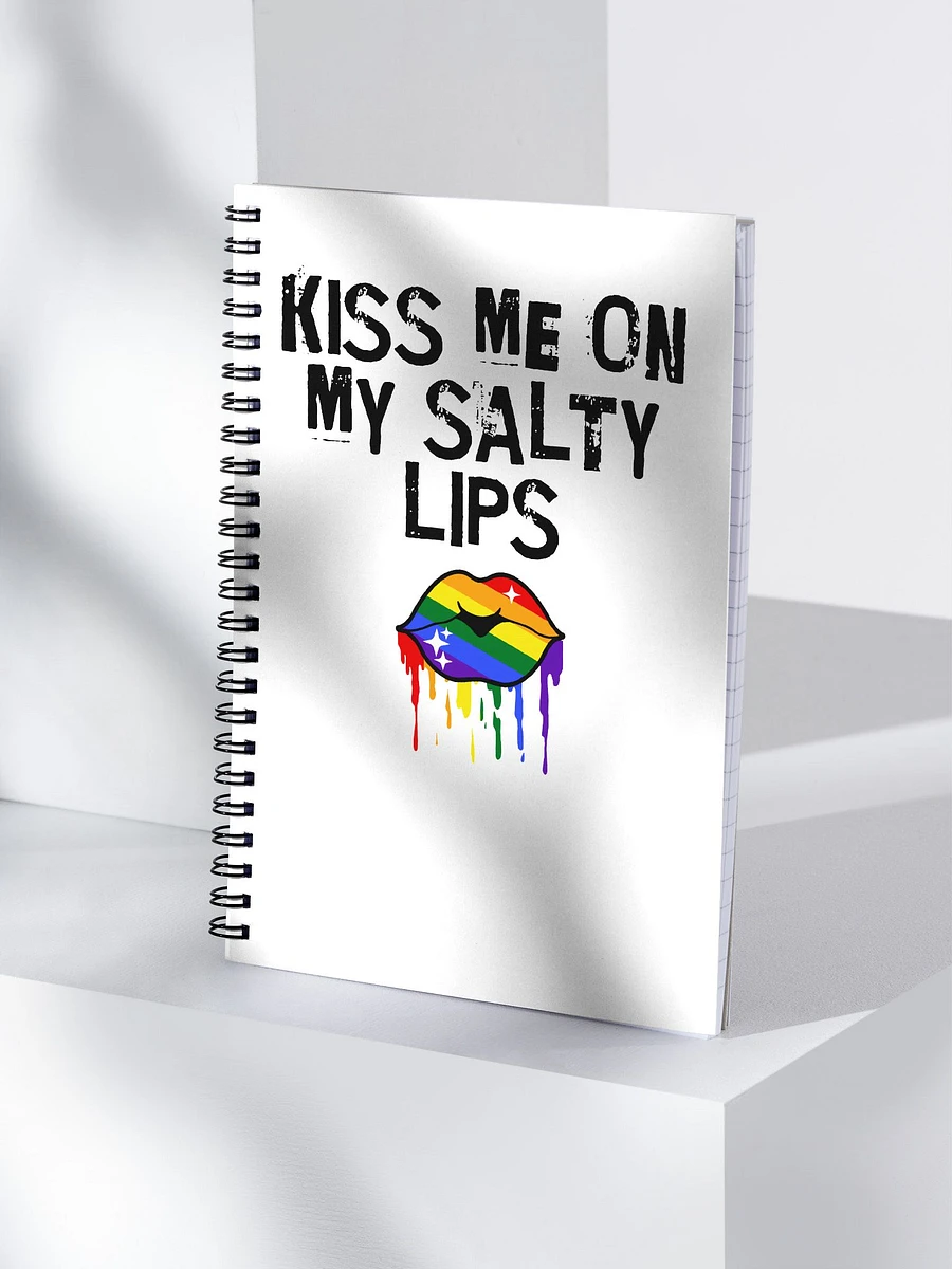 LGBTQ+ Notebook Kiss Me On My Salty Lips Rainbow (white) product image (4)