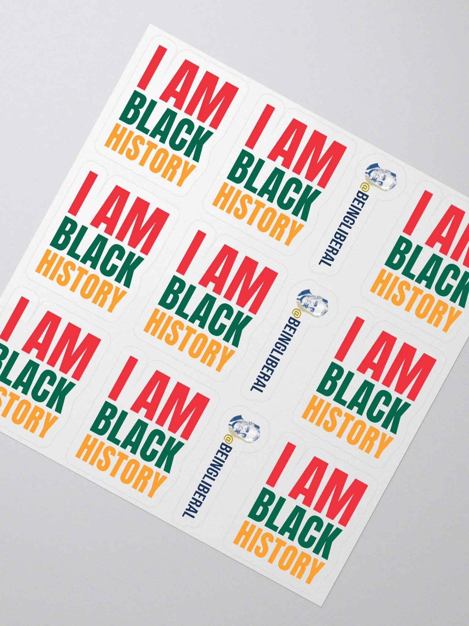 I Am Black History Stickers - Being Liberal product image (2)
