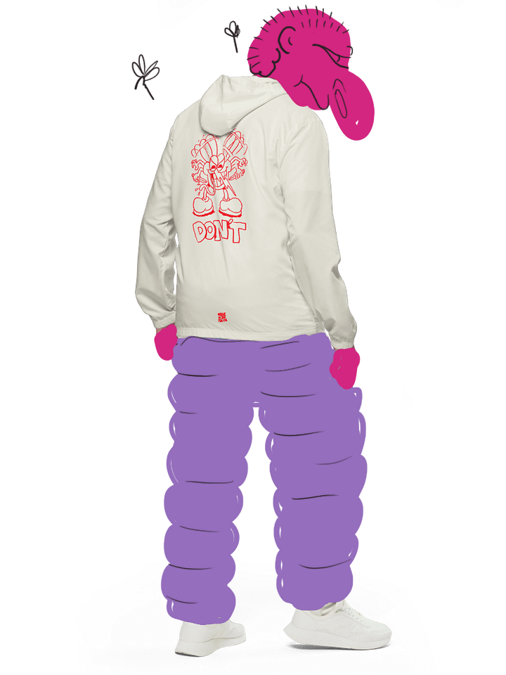 "Don't" windbreaker product image (1)