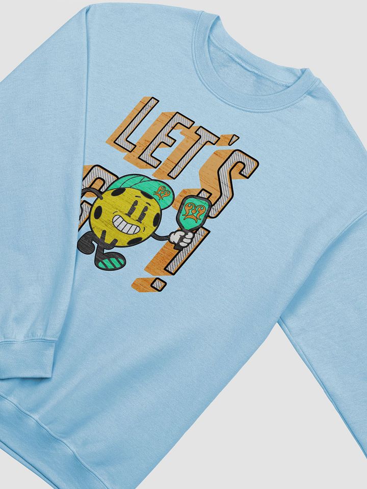 Let's Go Pickleball Mascot Playful Cartoon Crewneck product image (2)