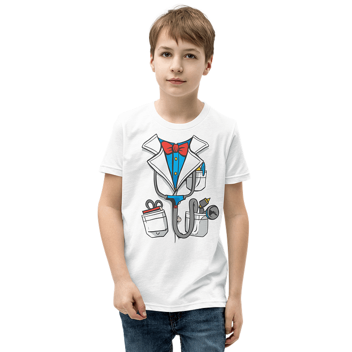 Doctor Coat Halloween Costume Funny T-Shirt For Kids product image (17)