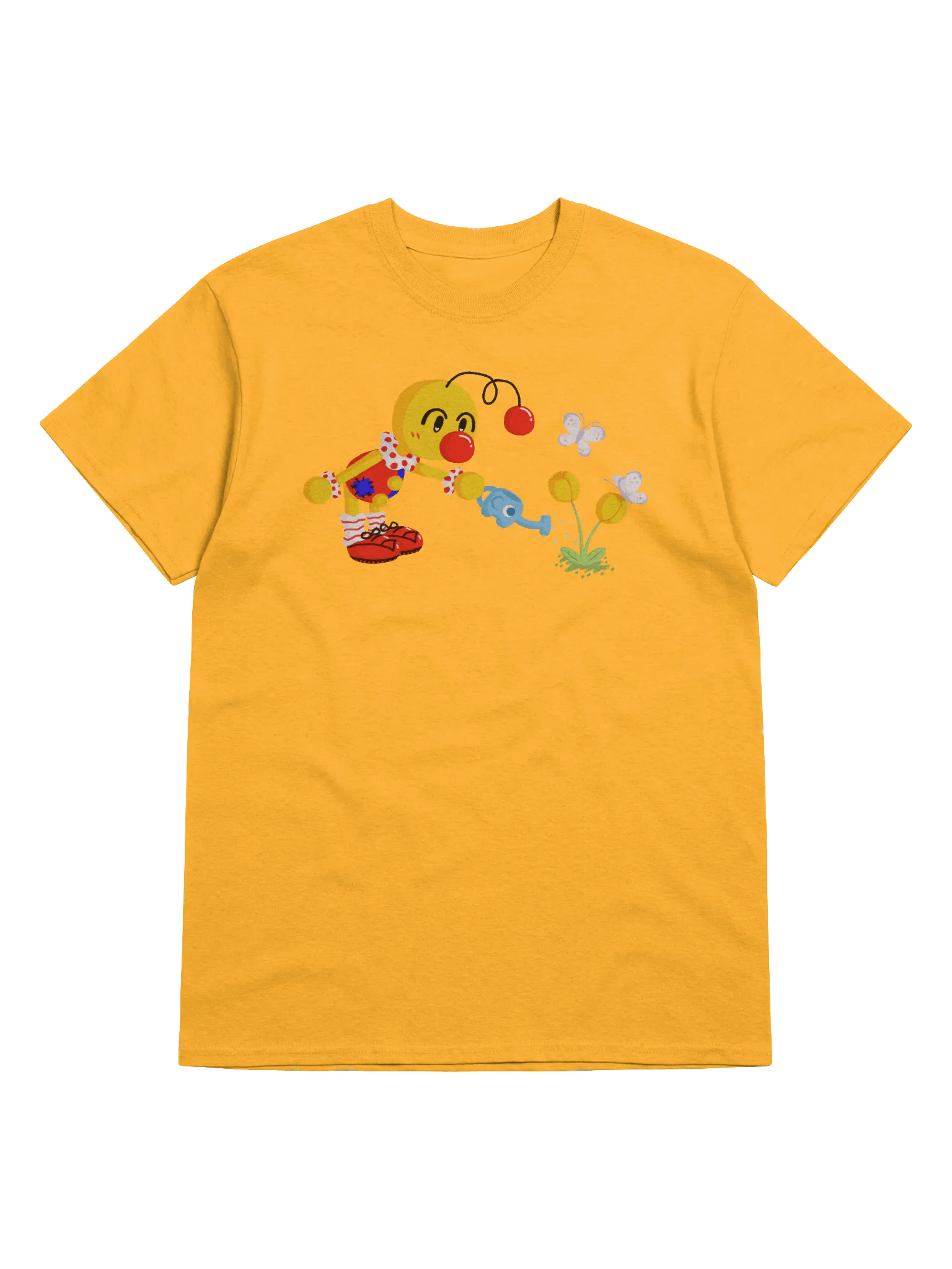 Boyoyoing Watering Tulips Flat Unisex T-Shirt product image (7)