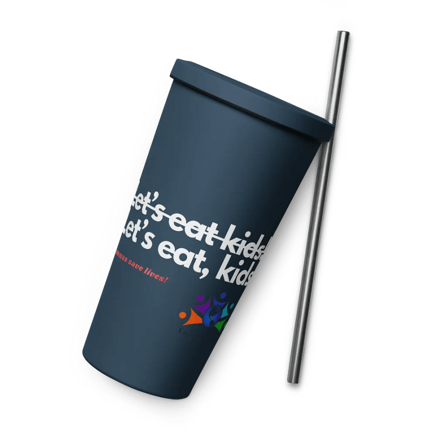 Commas Save Lives - tumbler w/straw product image (6)