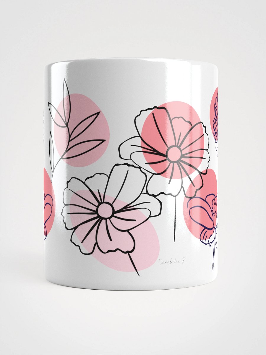 Mug Blanc - Fleur de Capri - Cadeau Floral Stylisé product image (5)