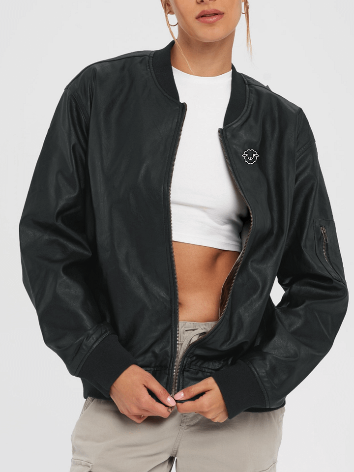 WOMEN - LEATHER BOMBER JACKET product image (1)