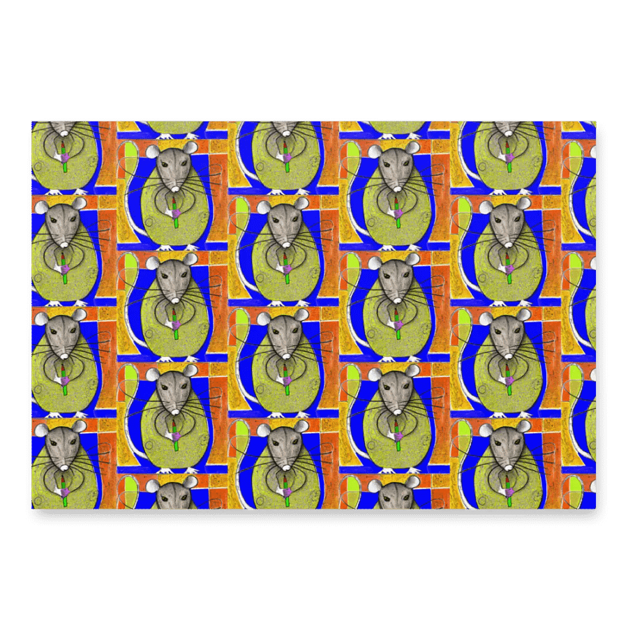 rats of cubism wrapping paper product image (6)