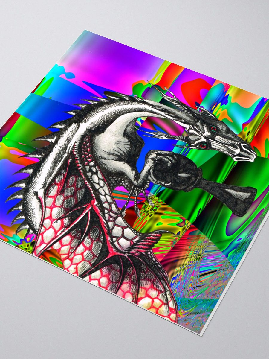 Dragon glimpsed sticker product image (3)