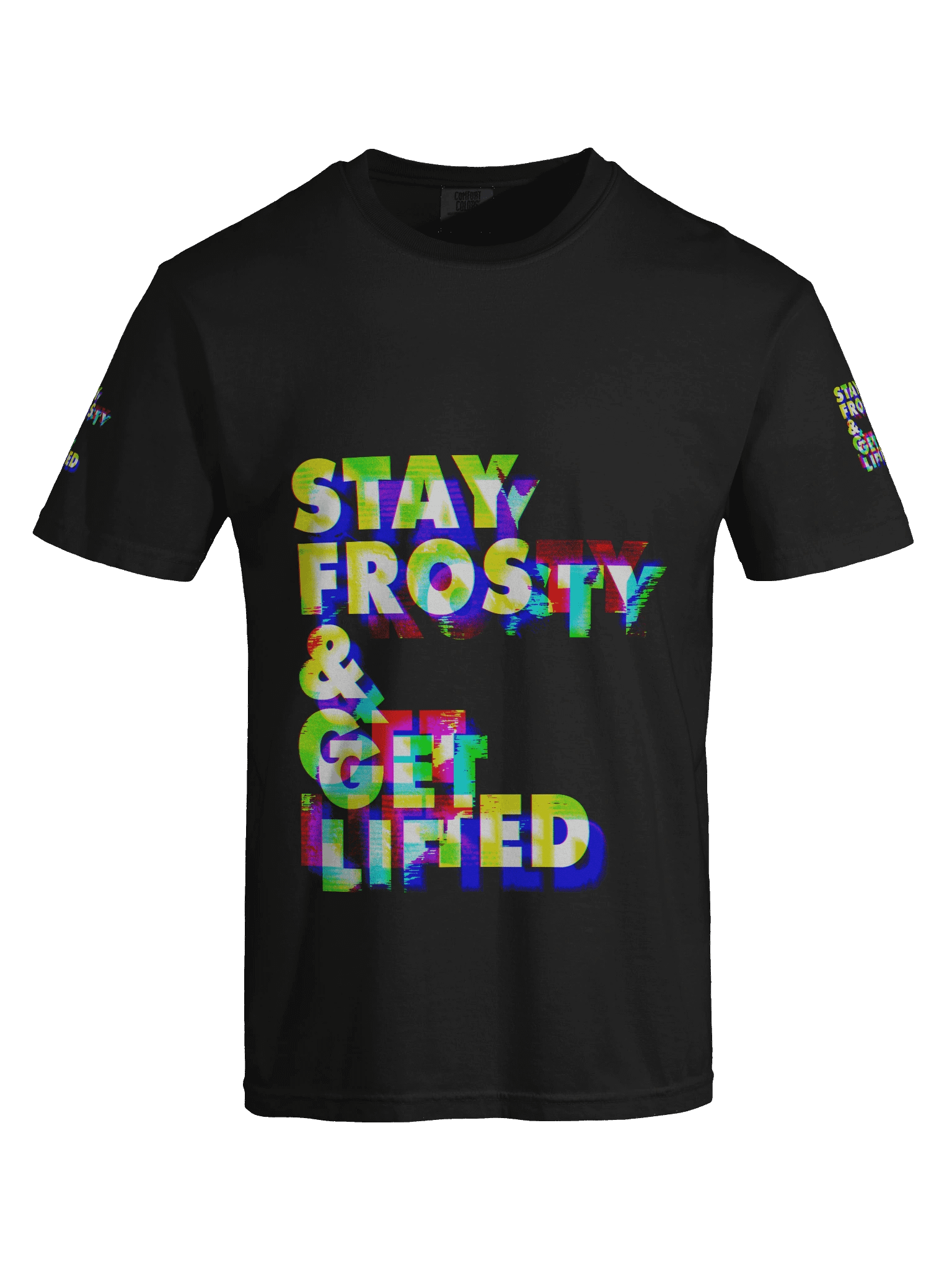 Stay Frosty & Get Lifted Anaglitched All Over product image (7)