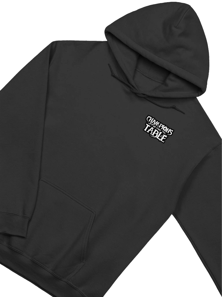 Champions of The Table - Corner Logo Hoodie (Black & White) product image (7)