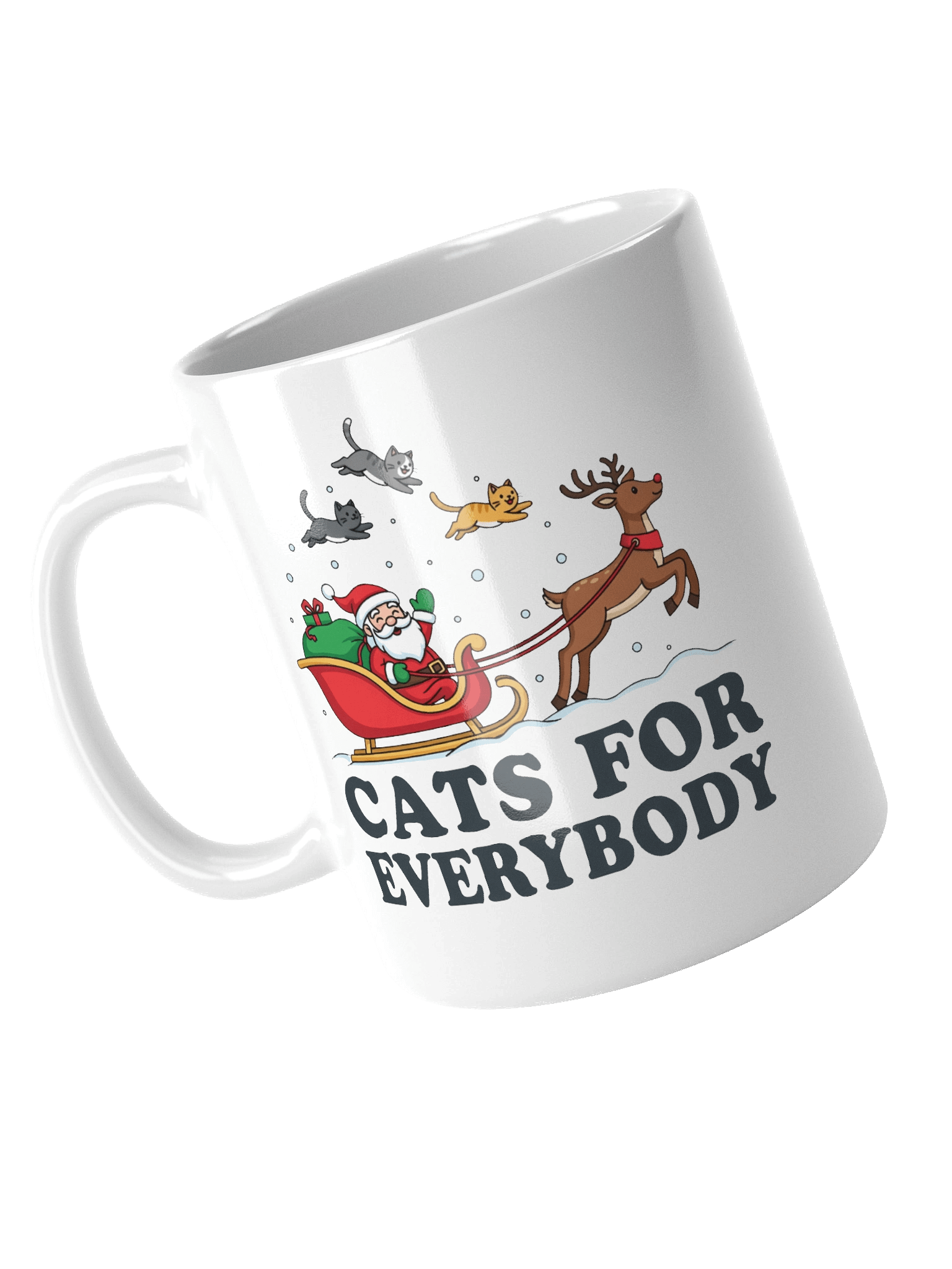 Santa's Cats for Everybody Glossy Mug product image (10)