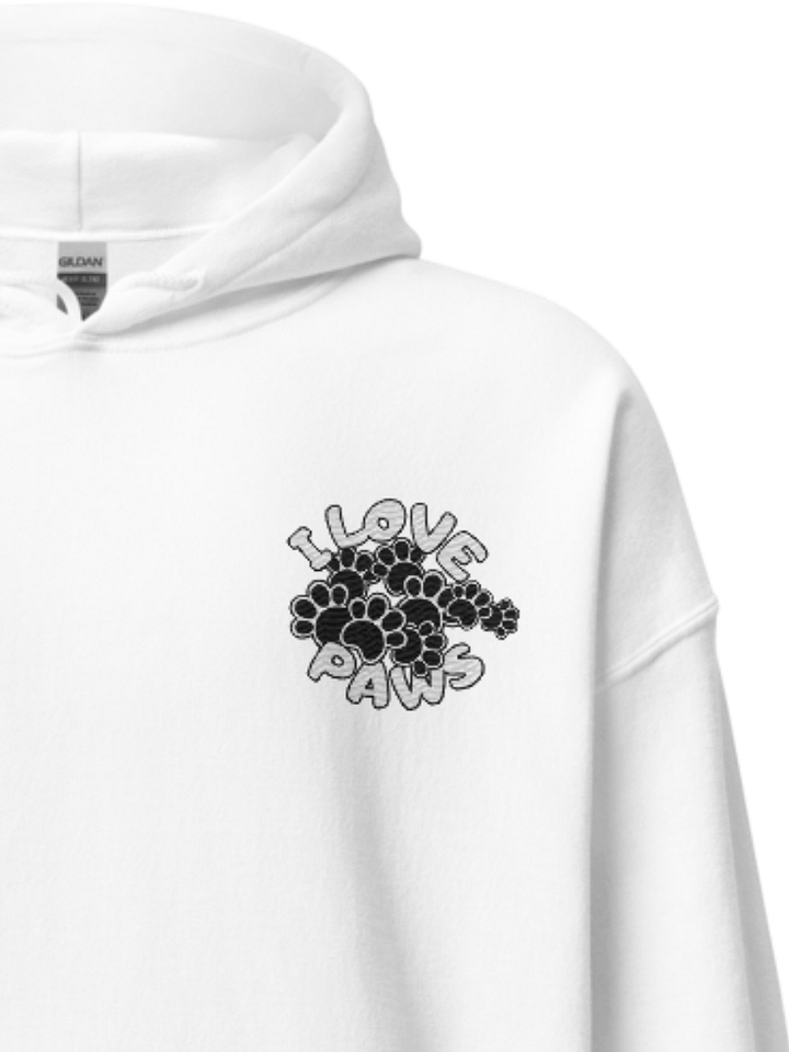 Embroidered Paw Print Hoodie – Cozy Animal Lover Hoodie product image (2)