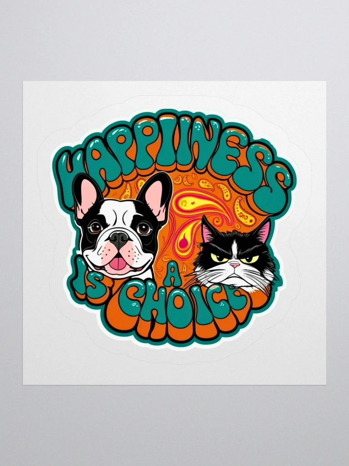 Happiness is a Choice Psychedelic Sticker product image (1)