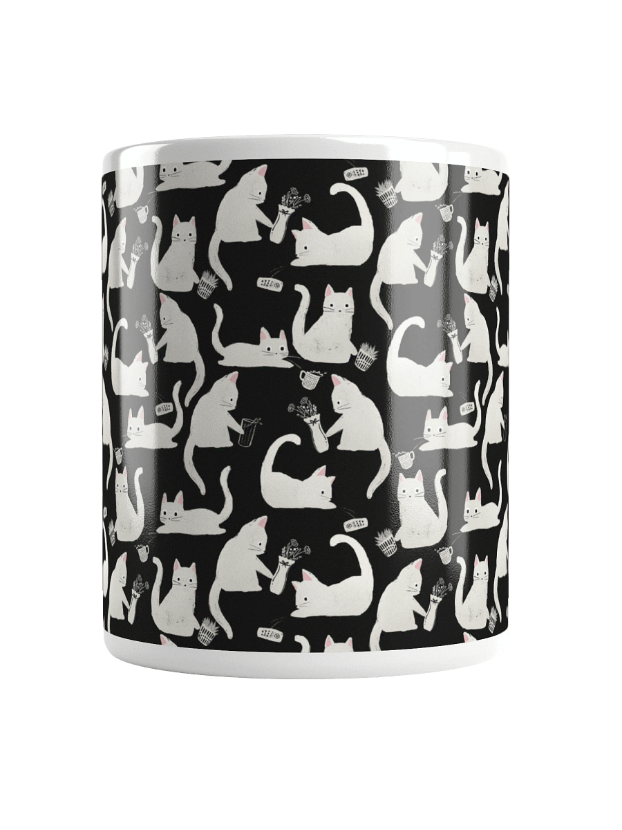 Bad Cats Knocking Stuff Over Mug, Black product image (5)
