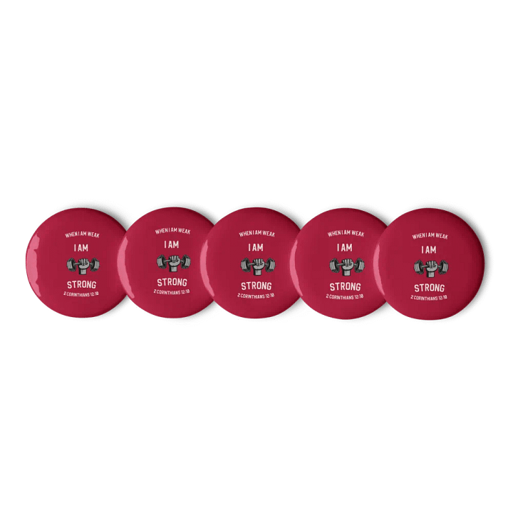 I Am Strong Pin Sets: Maroon product image (3)
