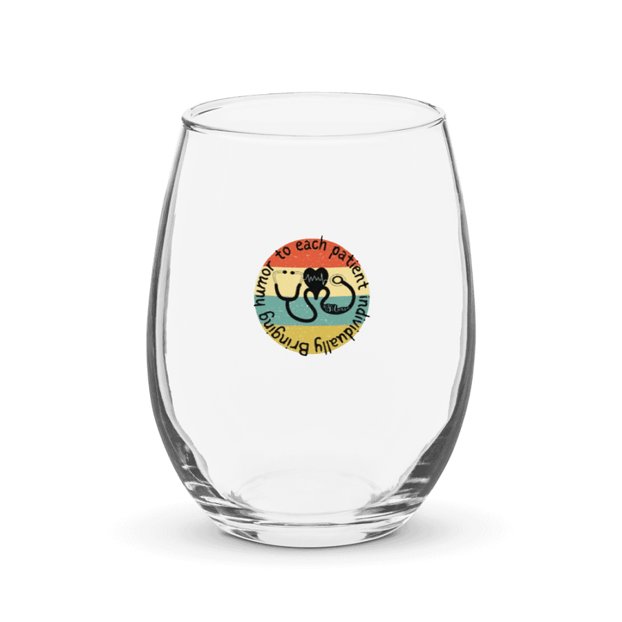 Bringing humor to each patient individually Stemless Wine Glass product image (1)