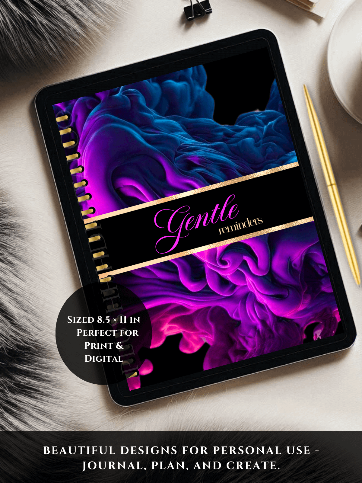 Gentle Reminders Digital Notebook - 120 Lined Pages product image (1)