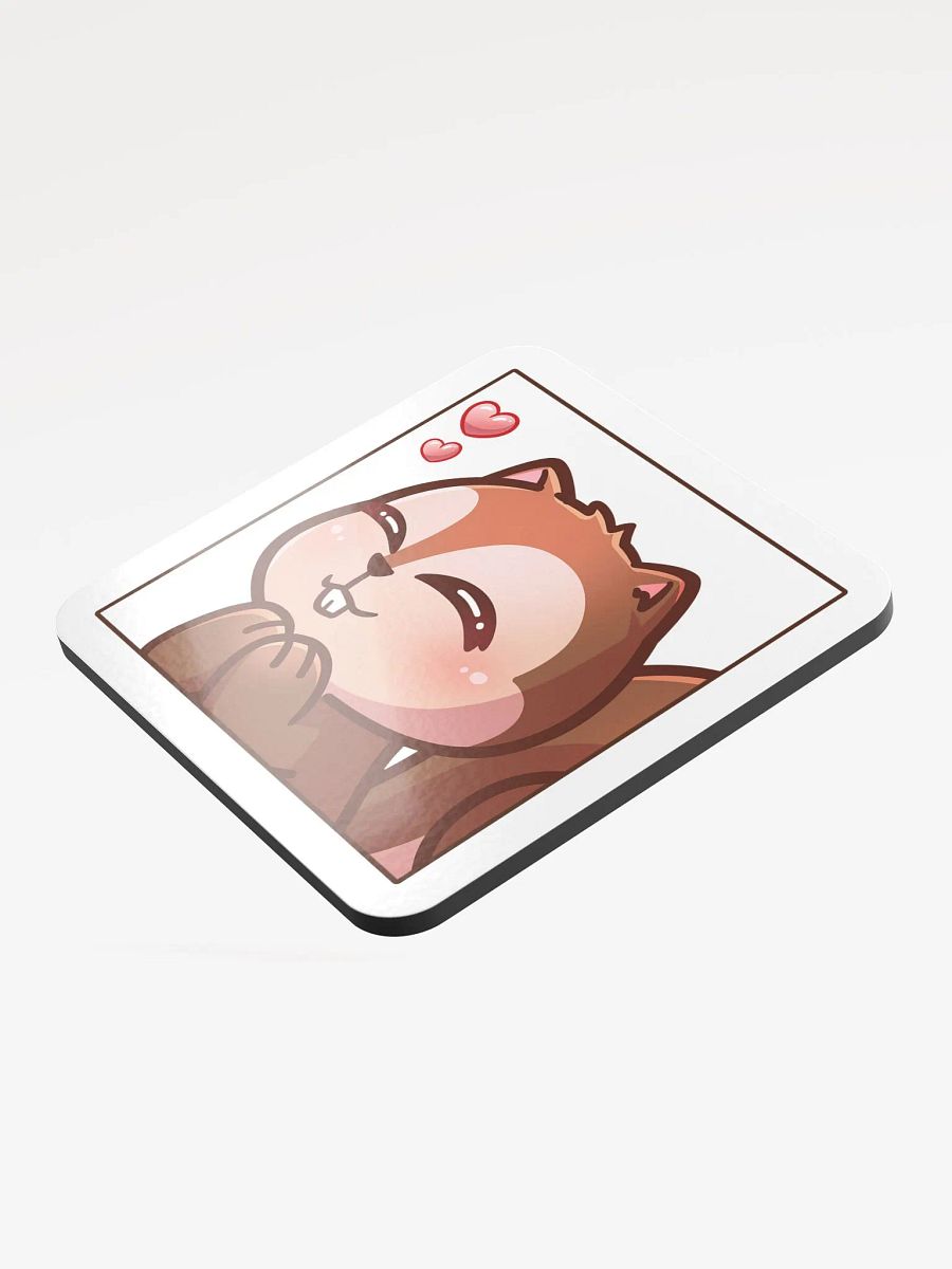 Love Struck Squirrel Glossed Cork Coaster product image (3)