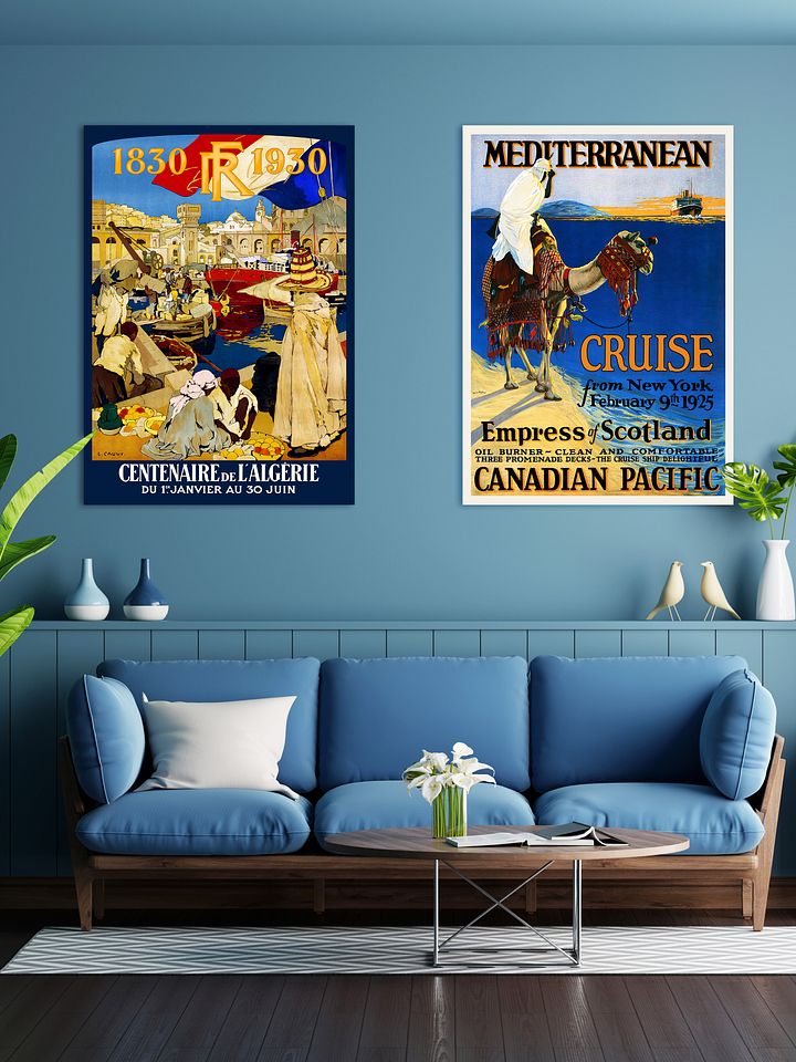 Algeria. Mediterranean Cruise, 1925 — retro vintage travel poster, retro travel art, retro travel wall art product image (2)