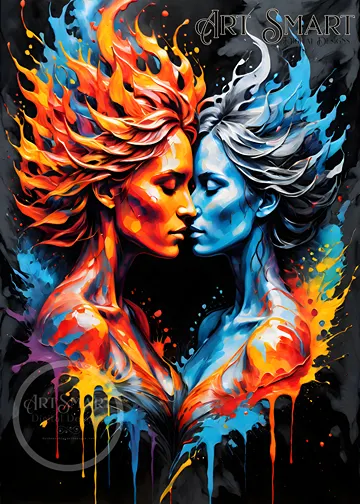 Poster - Fire and Ice 1 product image (1)