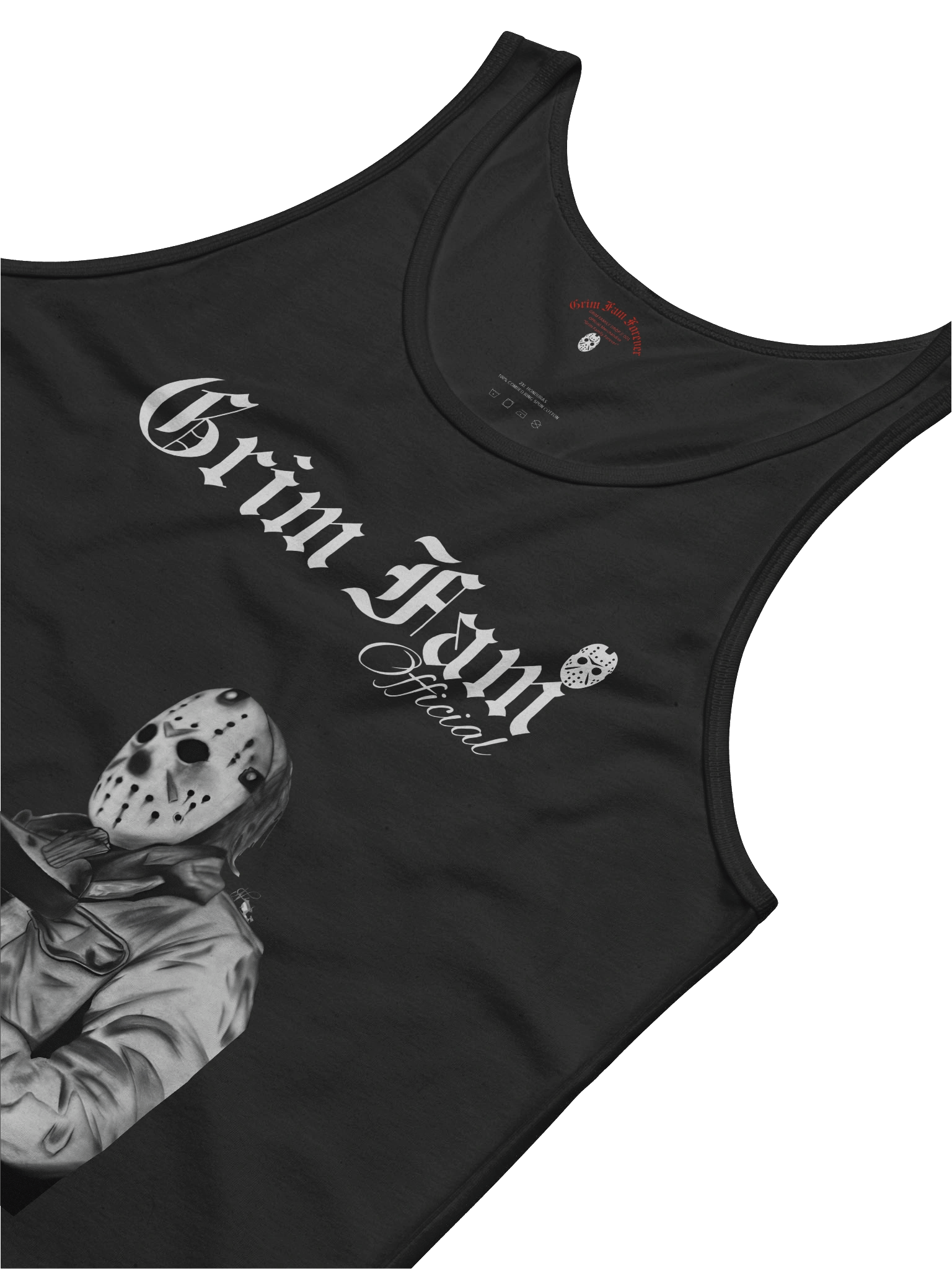 GRIM FAM — HALLOWEEN HORROR DROP: “FREE HUGS” EDITION - SINGLET - #1 - Black / Navy / Blue / Red / Grey product image (12)