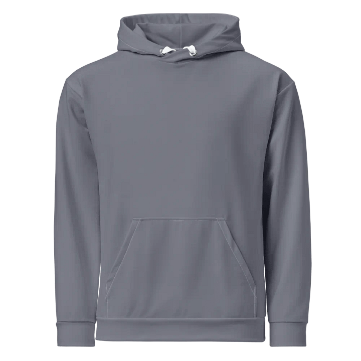Plain Cool Medium Gray Light Summer Unisex Recycled Polyester Heavyweight Premium Hoodie by Treasure Pie product image (1)
