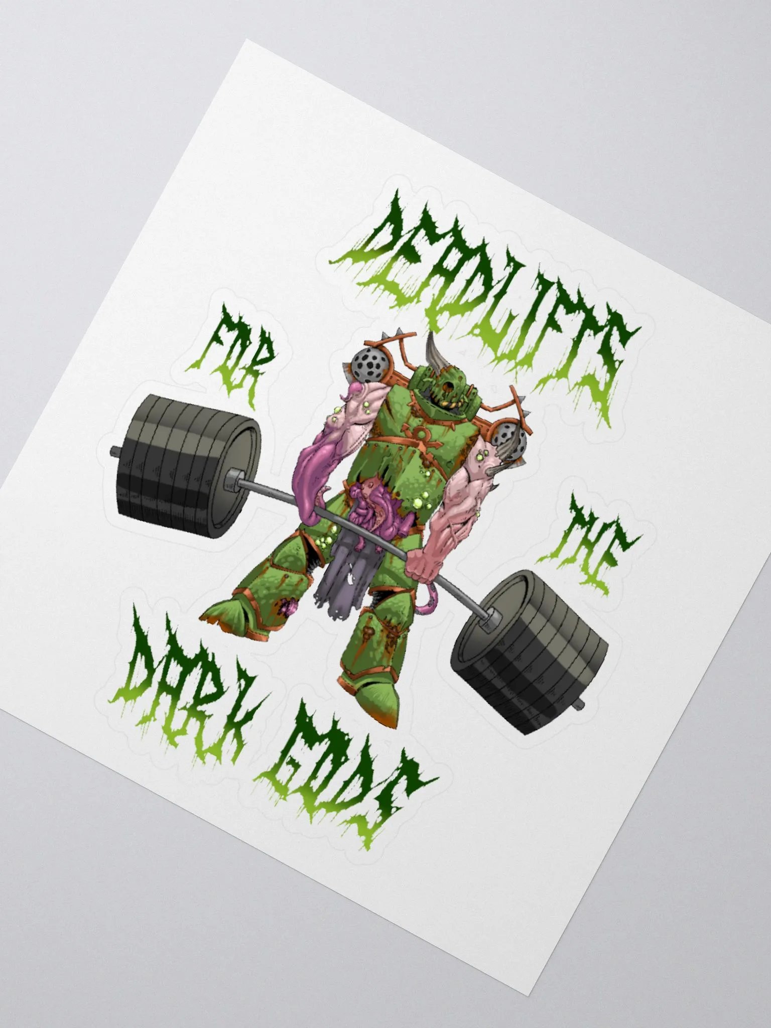 Deadlifts For The Dark Gods - Plague Marine Sticker product image (6)