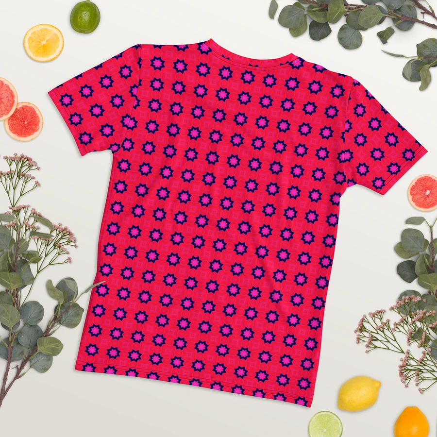 Abstract Red Ladies T Shirt product image (9)