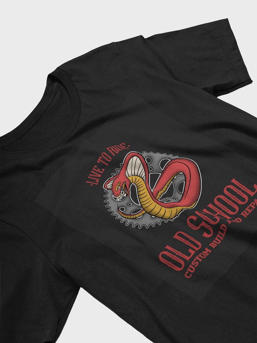 Live To Ride Old School Custom Build And Repair TShirt product image (3)