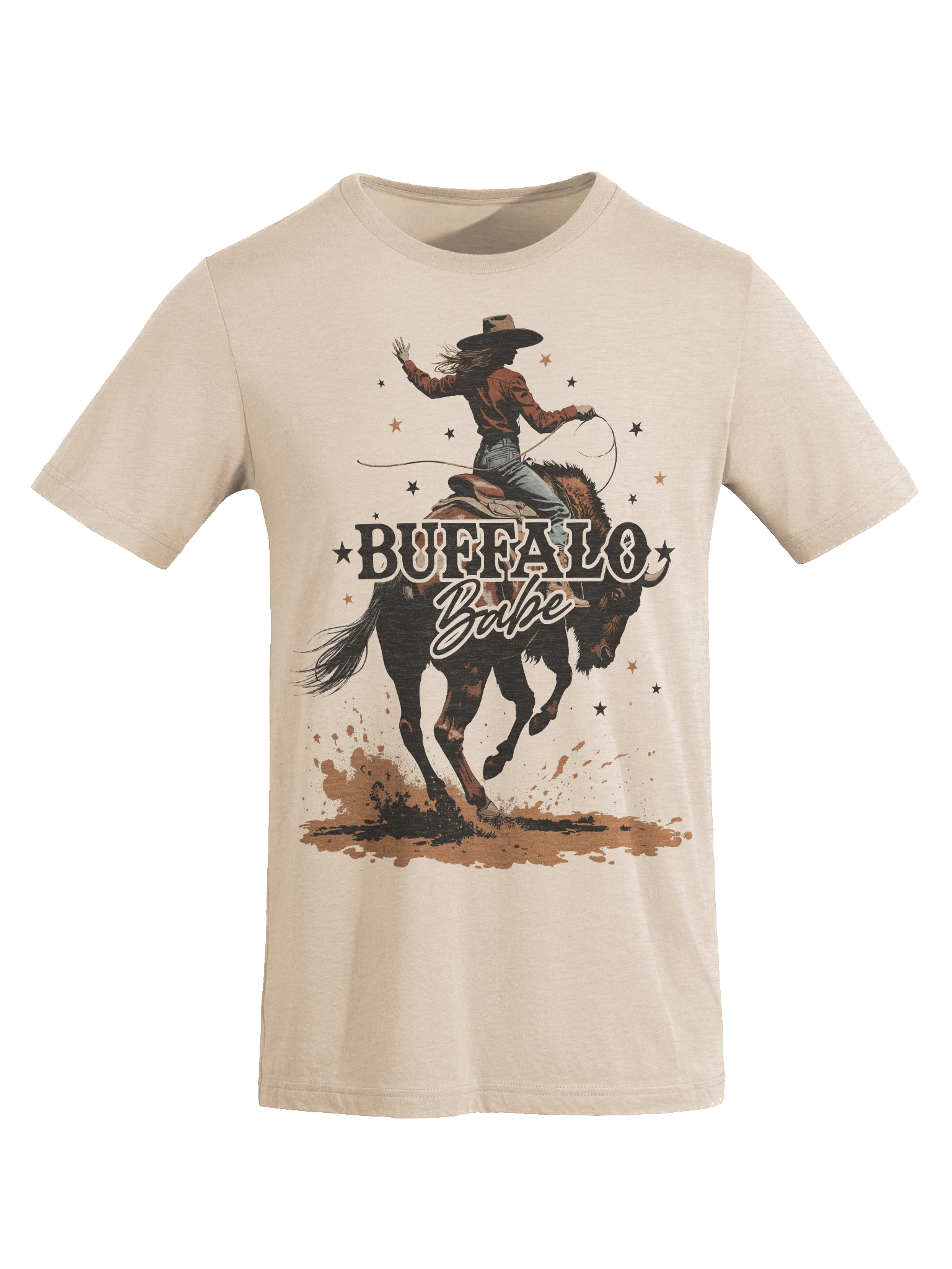The "Buffalo Babe" Cowgirl Triblend T-shirt product image (4)