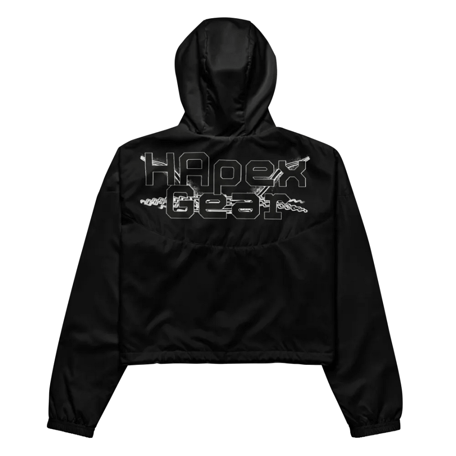 Black HApex Gear - Black Logo - Black - Women's Cropped Windbreaker product image (7)