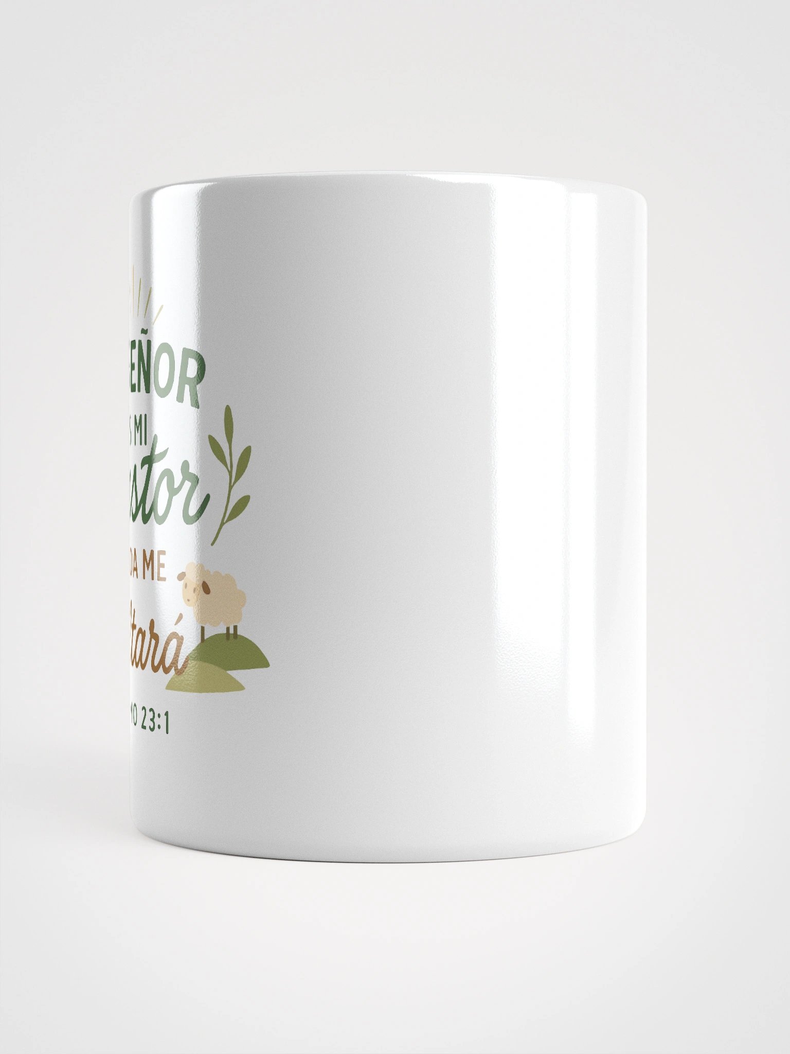 White Christian Mug – “El Señor es mi Pastor” – Spanish Psalm 23:1 product image (6)